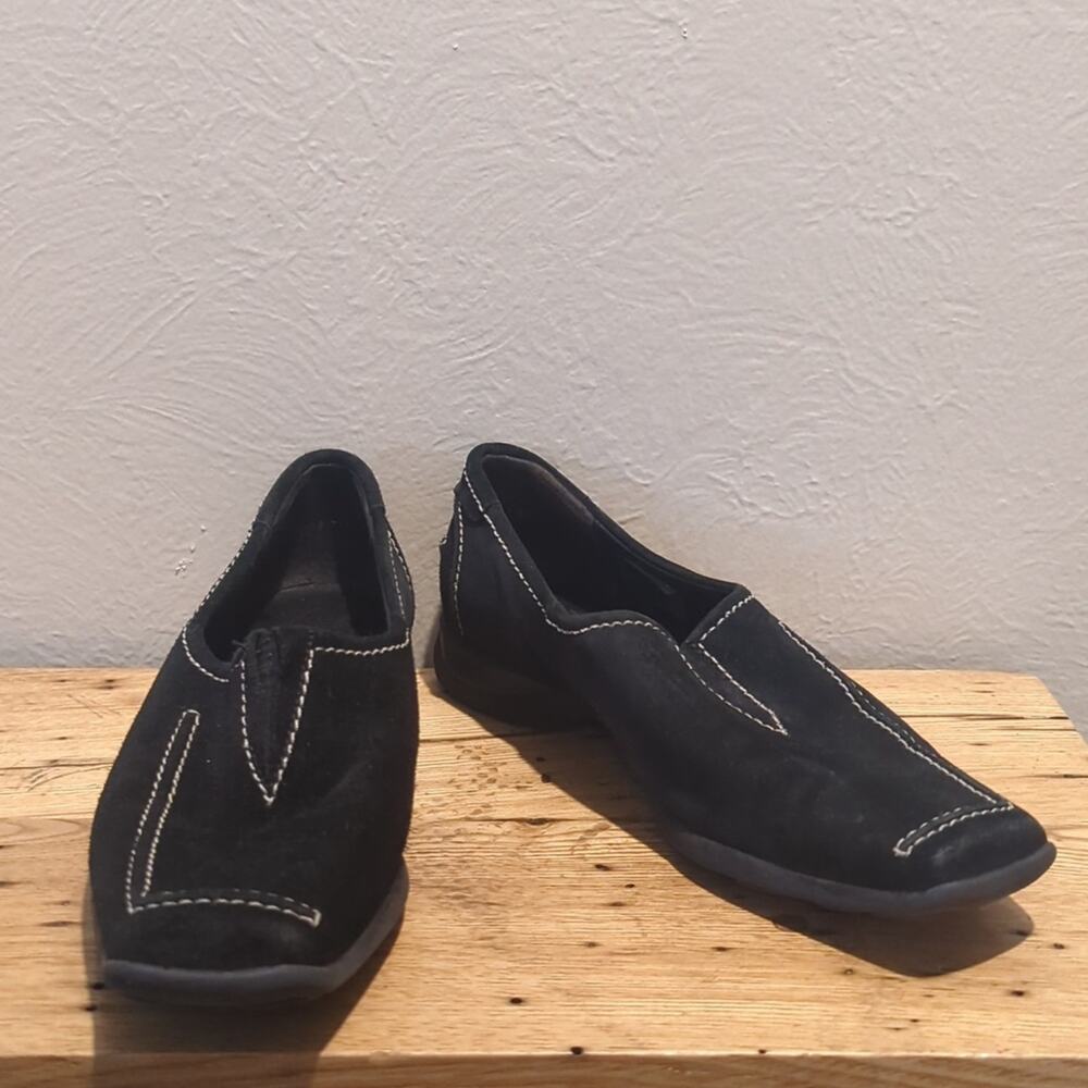 Hogl Sport Gore Tex XCR Black Suede Slip On Loafer Flats Women's Size 5